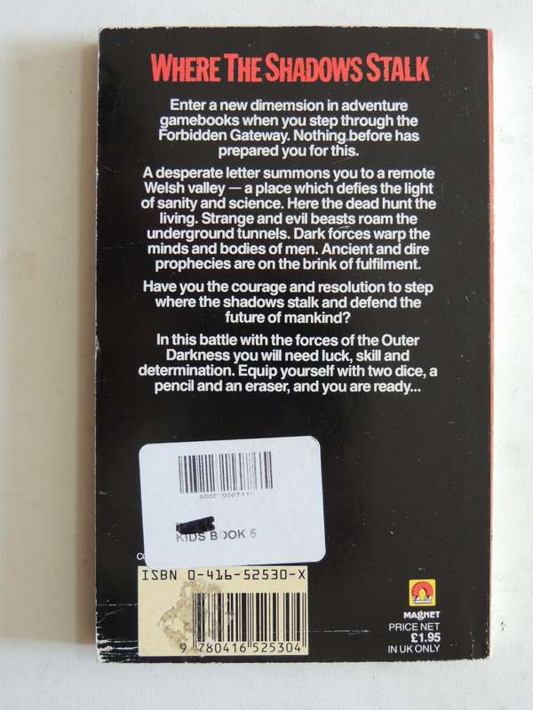 Forbidden Gateway Book 1: Where The Shadows Stalk - Clive & Ian Bailey   (some marking)