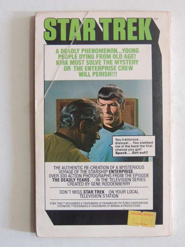 Star Trek Fotonovel # 11: The Deadly Years- David P. Harmon