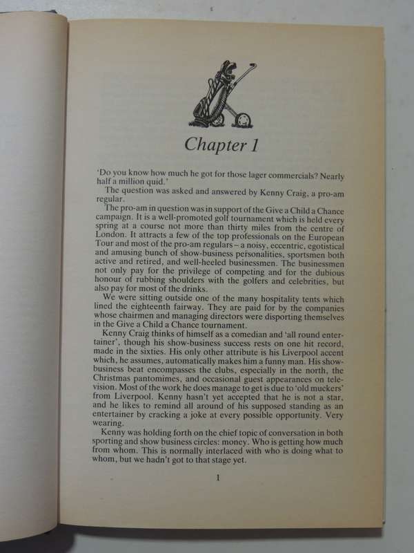 A Deadly Lie: A Chris Ludlow Golfing Thriller- Malcolm Hamer  FIRST EDITION 1992