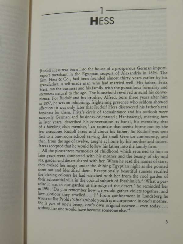 Hess: The Fuhrer's Disciple- Peter Padfield