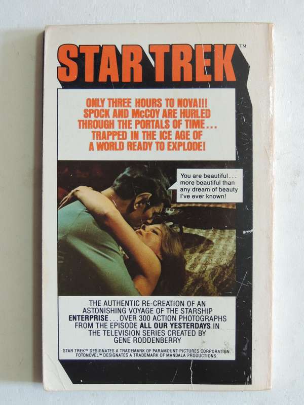 StarTrek Fotonovel # 6: All Our Yesterdays  - Jean Lissette Aroeste  (as is)