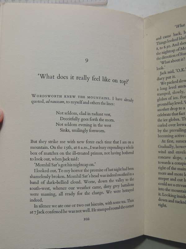To The Unknown Mountain: Ascent Of An Unexplored Twenty-Five Thousander In Karakoram - Wilfred Noyce