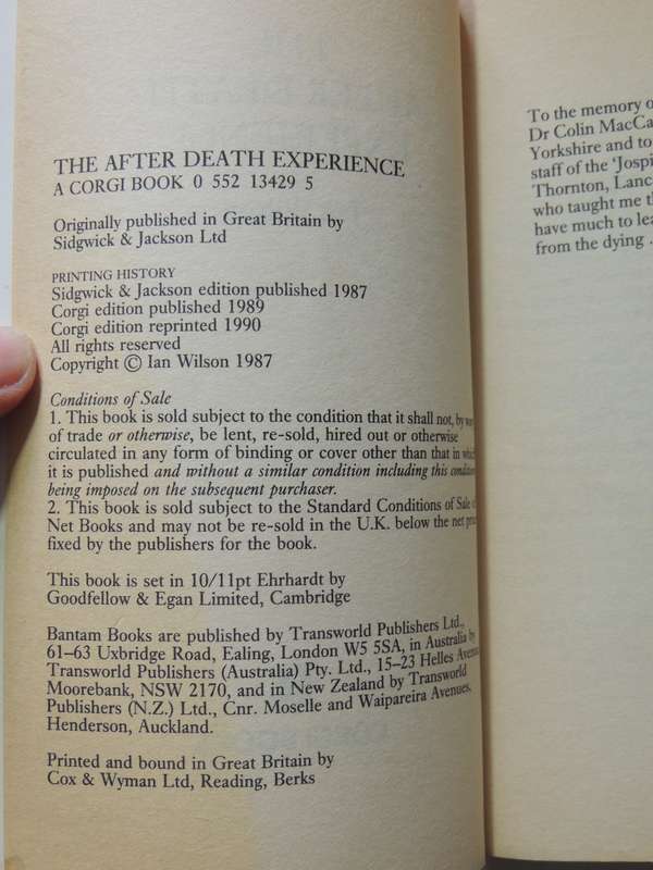 The After Death Experience - Ian Wilson