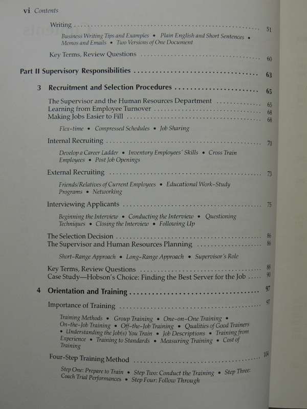 Supervision In The Hospitality Industry (3rd Edition) - Raphael R. Kavanaugh & Jack D. Ninemeier