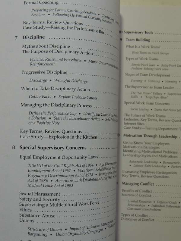 Supervision In The Hospitality Industry (3rd Edition) - Raphael R. Kavanaugh & Jack D. Ninemeier