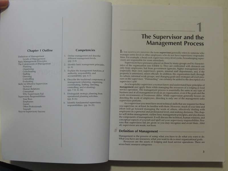 Supervision In The Hospitality Industry (3rd Edition) - Raphael R. Kavanaugh & Jack D. Ninemeier