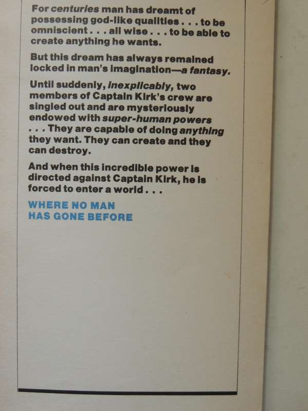 StarTrek Fotonovel # 2: Where No Man Has Gone Before- Samuel A. Peeples
