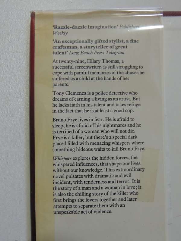 Whispers  - Dean R. Koontz      First British Edition 1981
