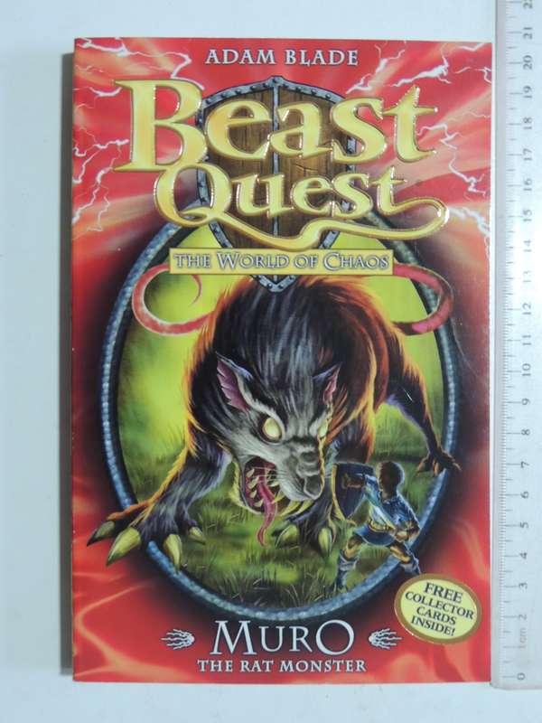 Beast Quest The World Of Chaos: Muro - The Rat Monster - Adam Blade   NO CARDS