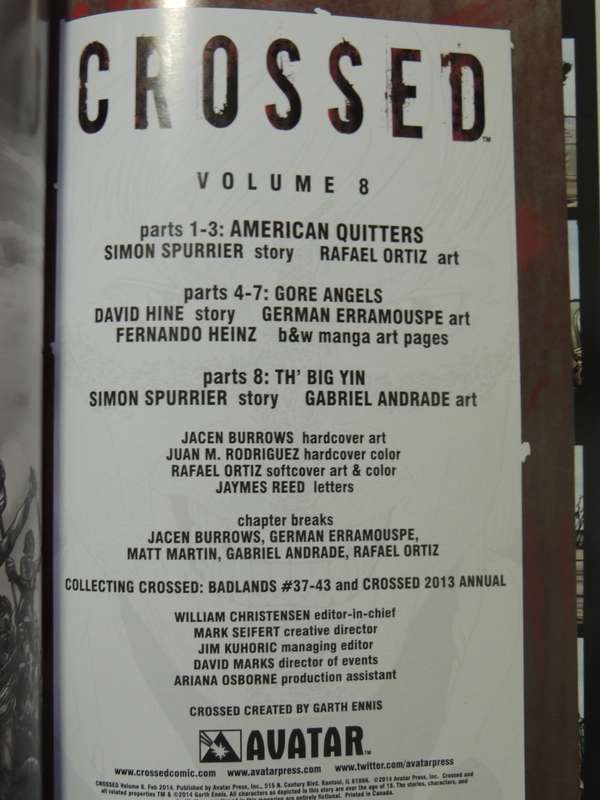 Crossed Vol 8: Badlands - David Hine & German Erramouspe