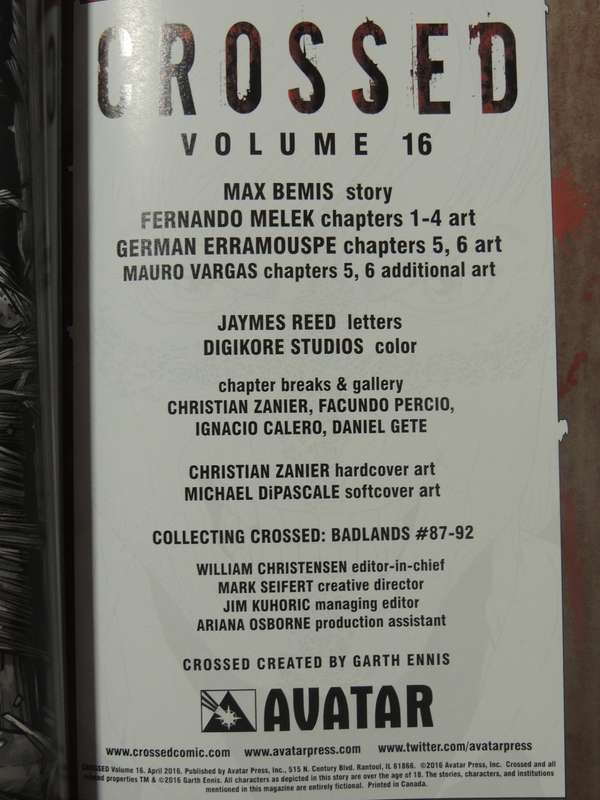 Crossed Vol 16: BadlandsMax Bemis & Fernando Melek