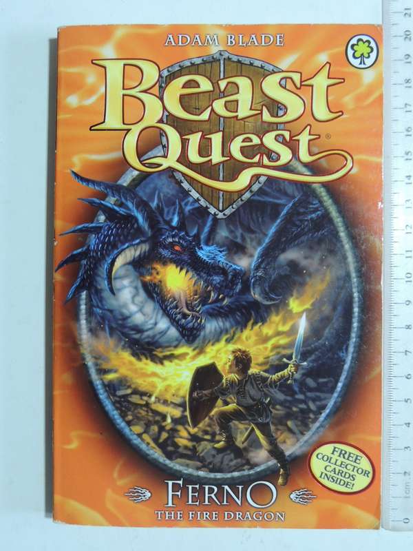 Beast Quest: Ferno - The Fire Dragon - Adam Blade   NO CARDS