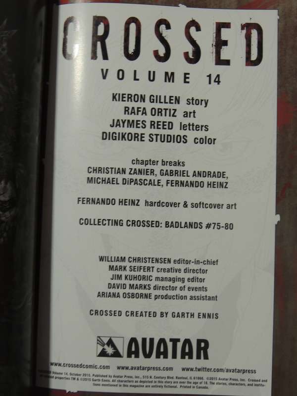 Crossed Vol 14: Badlands - Kieron Gillen & Rafa Ortiz
