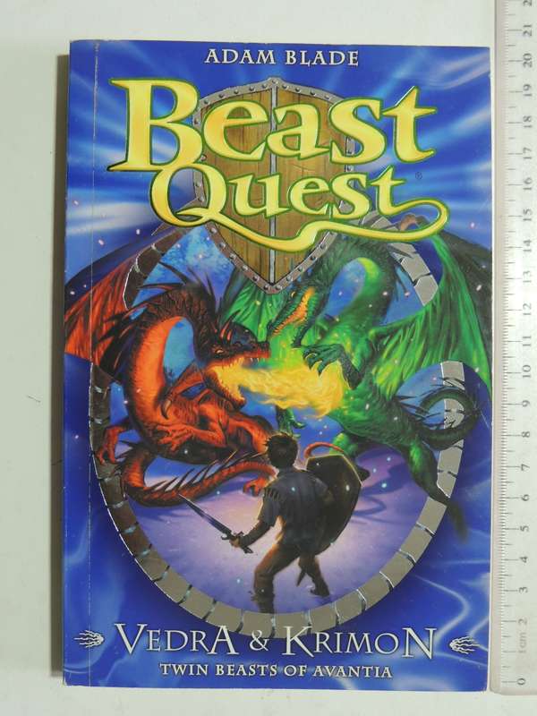 Beast Quest: Vedra & Krimon-Twin Beasts Of Avantia  - Adam Blade   NO CARDS