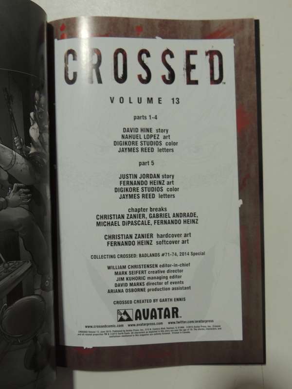Crossed Vol 13: Badlands - David Hine & Justin Jordan