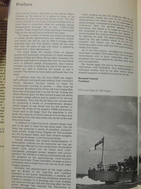 Warships Of The World: Escort Vessels  - Bernard Ireland