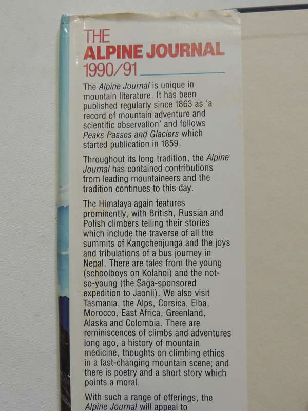 The Alpine Journal 1990/91