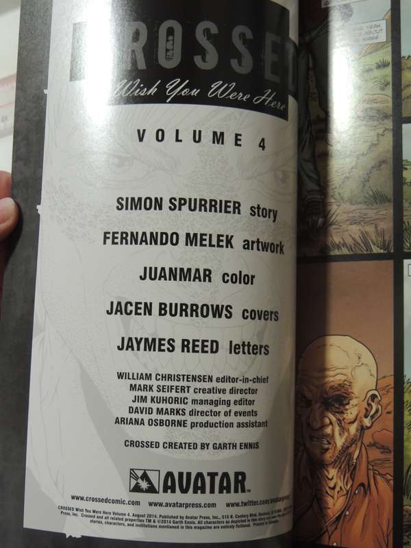 Crossed: Wish You Were Here Vol 4 - Simon Spurrier & Fernando Melek