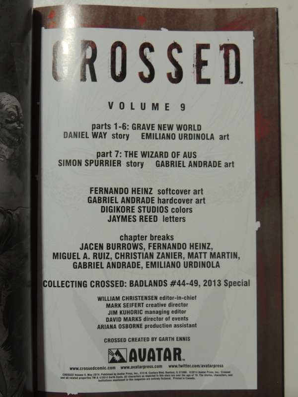 Crossed Vol 9: Badlands - Daniel Way & Emiliano Urdinalo