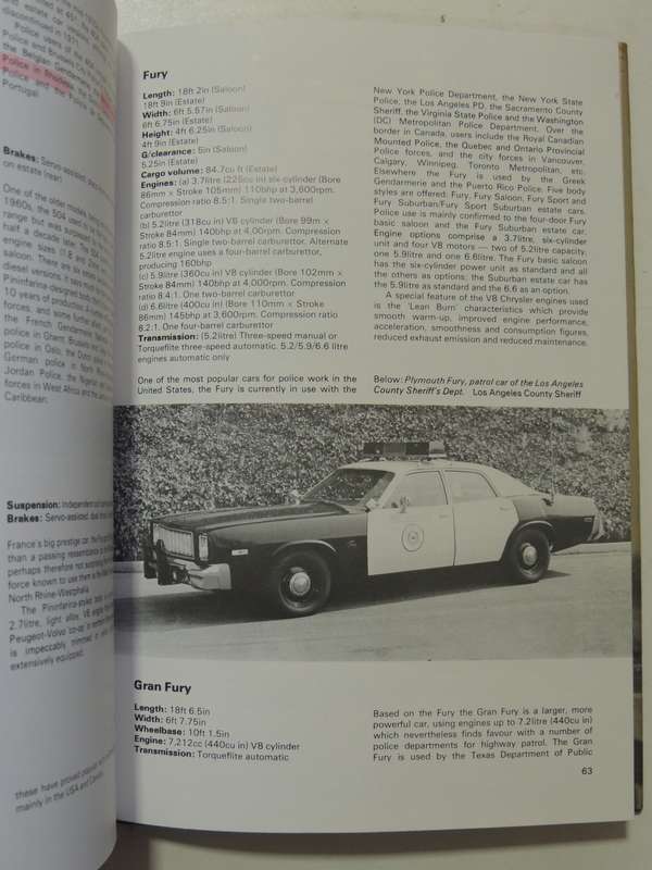 Police Vehicles Of The World - Roy D. Ingleton
