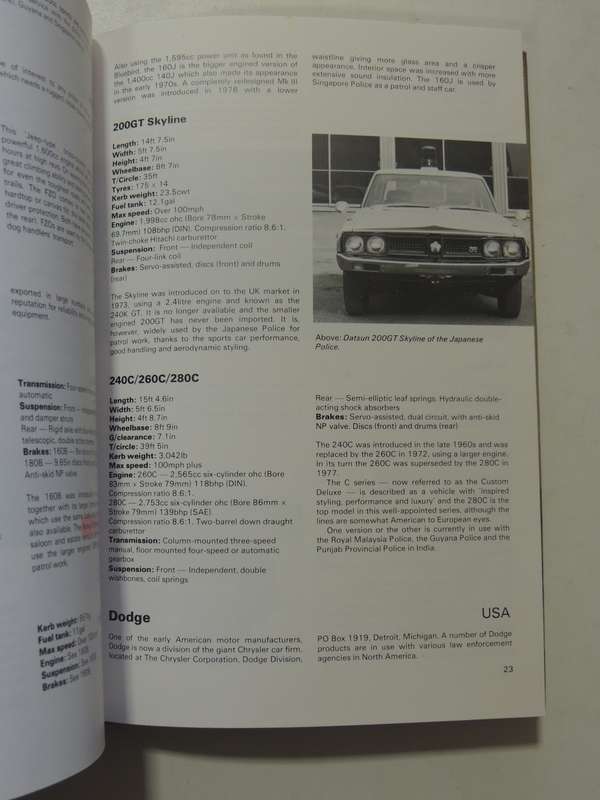 Police Vehicles Of The World - Roy D. Ingleton