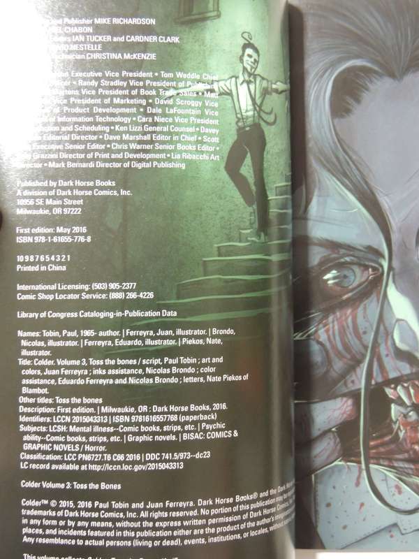 Colder Series: Vol's 1-3 Colder, The Bad Seed, Toss The Bones - Paul Tobin & Juan Ferreya