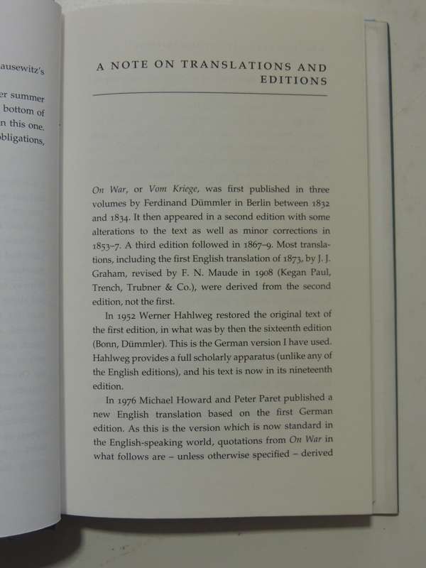 Carl Von Clausewit's On War: A Biography - Hew Strachan