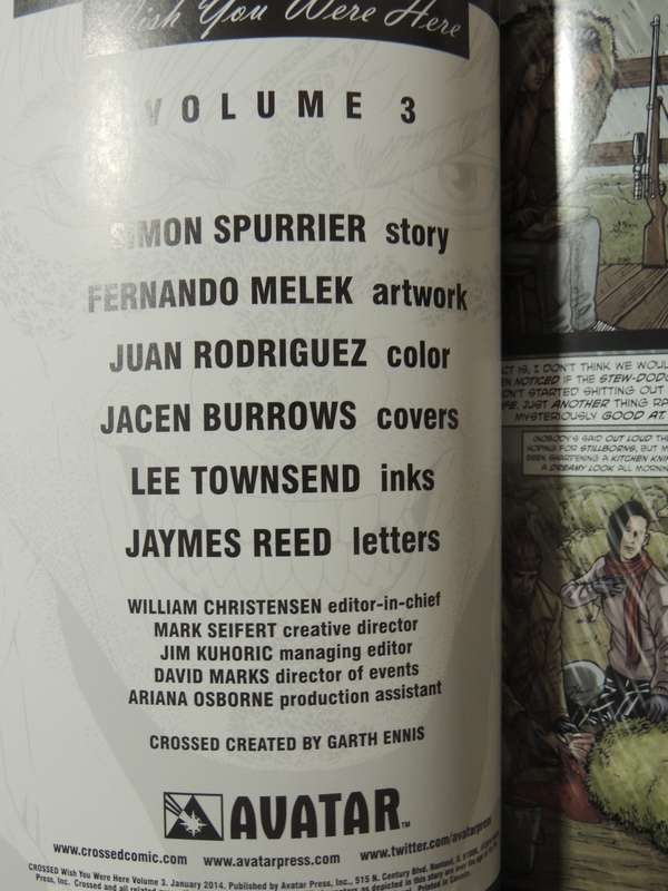 Crossed: Wish You Were Here Vol 3 - Simon Spurrier & Fernando Melek