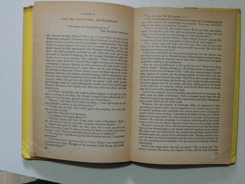 Clouds Of Witness - Dorothy L. Sayers   13th Impression 1954