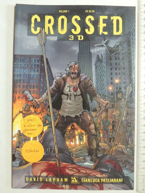 Crossed 3D Vol 1 - David Lapham & Gianluca Pagliarani     Glasses Incl