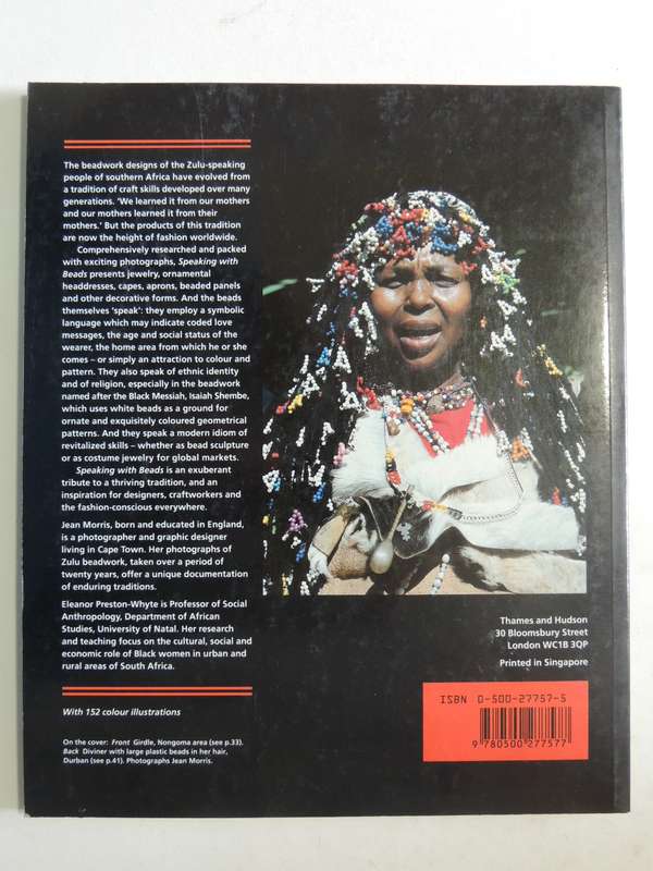 Speaking With Beads: Zulu Arts From Southern Africa- Jean Morris, Eleanor Preston-Whyte