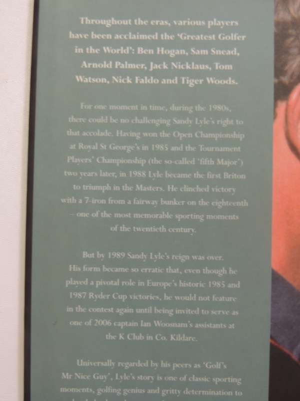 Sandy Lyle: To The Fairway Born- Sandy Lyle