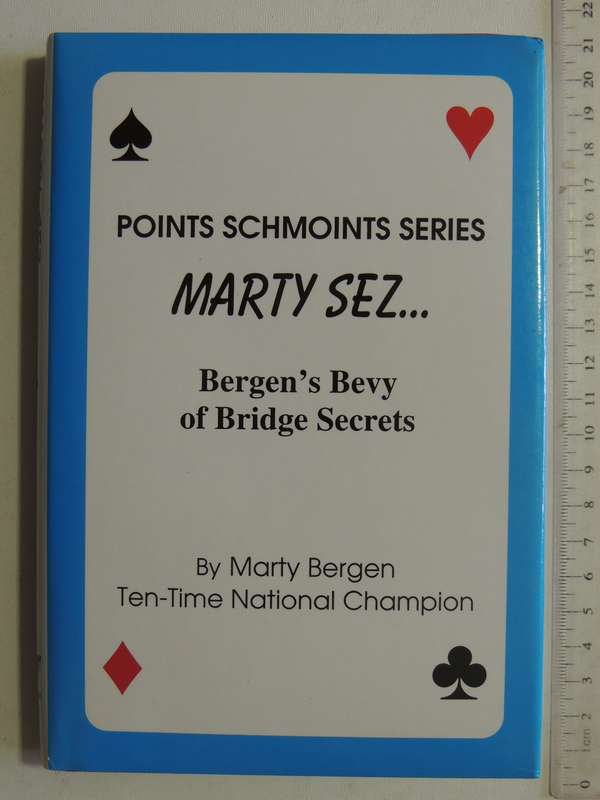 Points Schmoints Series Marty Sez Bergen's Bevy of Bridge Secrets - Marty Bergen Inscribed