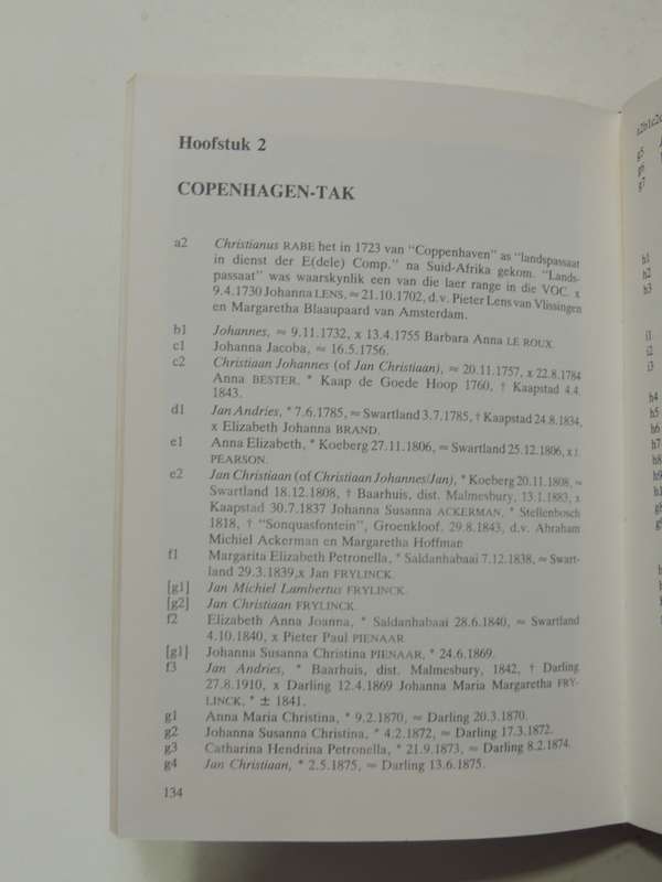 RABIE - RABE - Gelsagsregister van Elf Stamvaders - RG Grebe, WPJ Rabe, HR Rabe  1982  (AS IS)