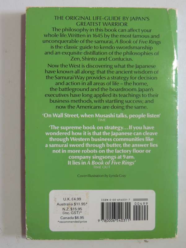 A Book Of Five RingsMiyamoto Musashi