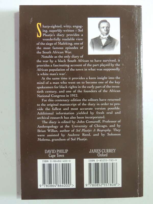 The Mafeking Diary Of Sol T. Plaatje - ed John Comaroff & Brian Willan