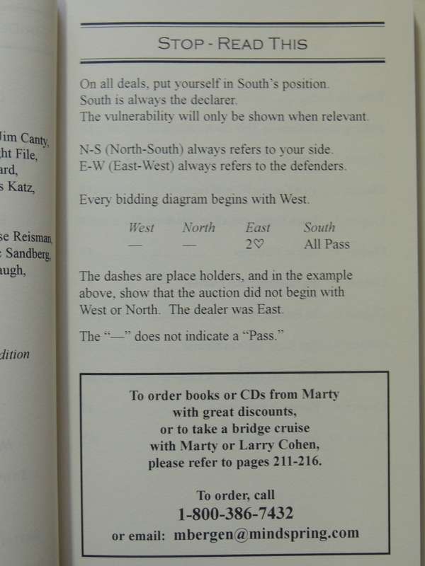 More Declarer Play the Bergen Way, How to Make More Contracts - Marty Bergen Inscribed