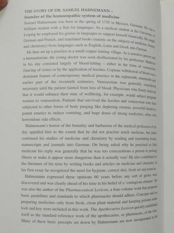 Homoeopathy For The Home - Dr. Ruth Bloch & Dr. Barbara Lewis