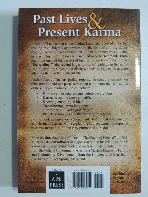 Past Lives & Present Karma - Ann Jaffin