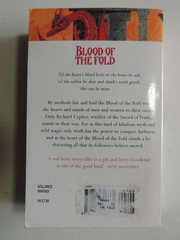 Blood Of The Fold - Sword Of Truth Book 3 - Terry Goodkind