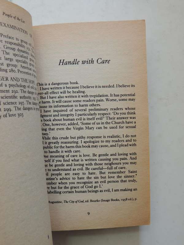 People Of The Lie: The Hope For Healing Human Evil- M. Scott Peck
