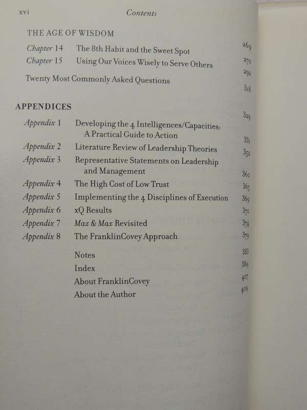 The 8th Habit: From Effectiveness To Greatness- Stephen R. Covey