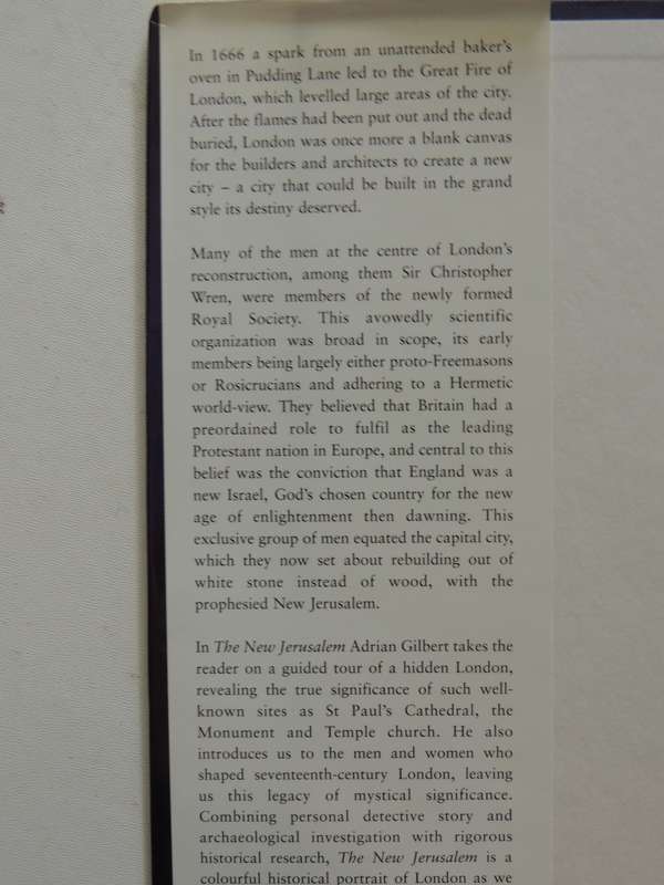 The New Jerusalem: Rebuilding London: Great Fire, Christopher Wren &The Royal SocietyAdrian Gilbert