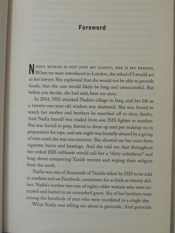 The Last Girl My Story Of Captivity & My Fight Against The Islamic State Nadia Murad, Jenna Krajeski