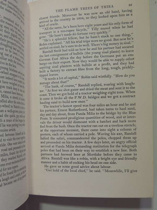 The Flame Trees Of Thika: Memories Of An African Childhood- Elspeth Huxley 1959