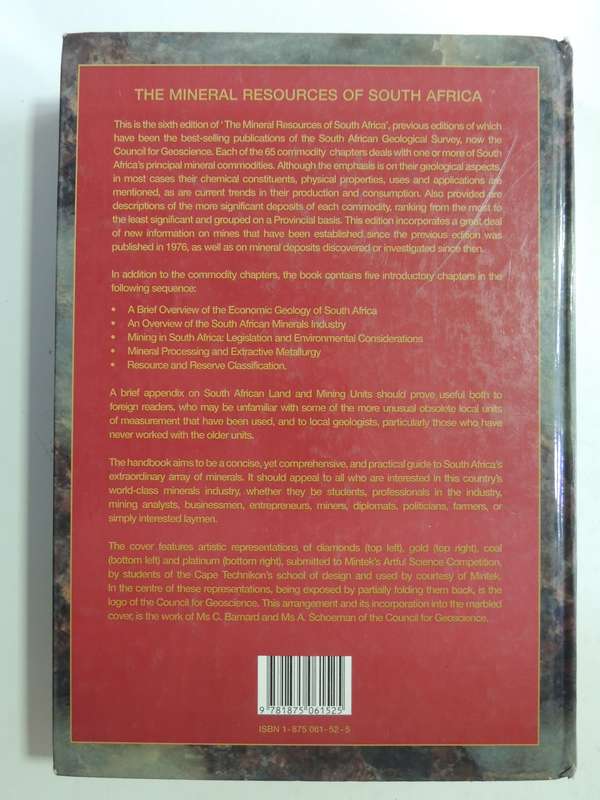 The Mineral Resources Of South Africa- ed. M.G.C. Wilson & C.R. Anhaeusser   6th Edition