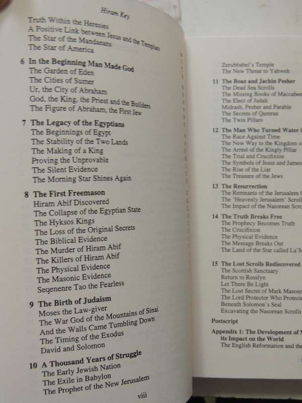 The Hiram Key: Pharaohs, Freemasons & Discovery Of Secret Scrolls Of JesusChristopher Knight, R L