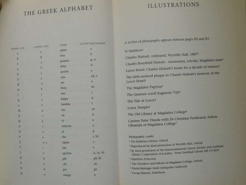 The Jesus Papyrus- Carsten Peter Thiede & Matthew D'Ancona