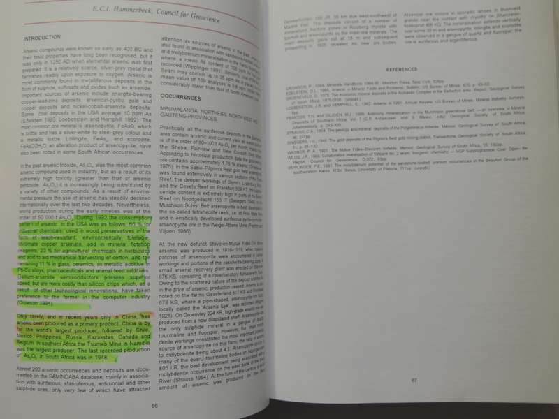 The Mineral Resources Of South Africa- ed. M.G.C. Wilson & C.R. Anhaeusser   6th Edition