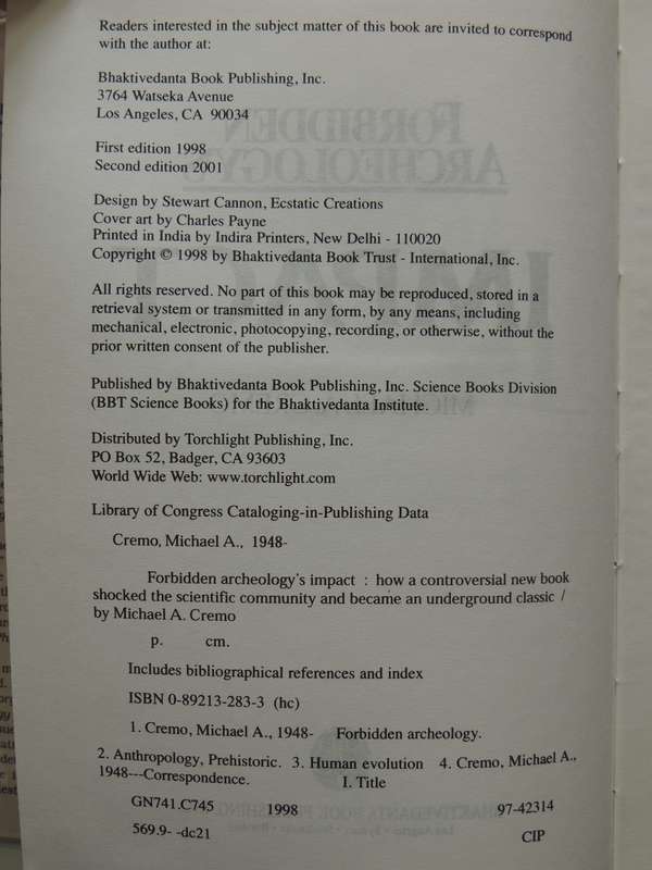 Forbidden Archeology's Impact - Michael A. Cremo